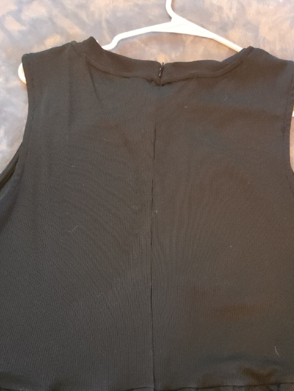 Womens Sleeveless Black One-Piece Jumpsuit with zip back. - Picture 4 of 4